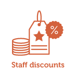 Staff-discounts